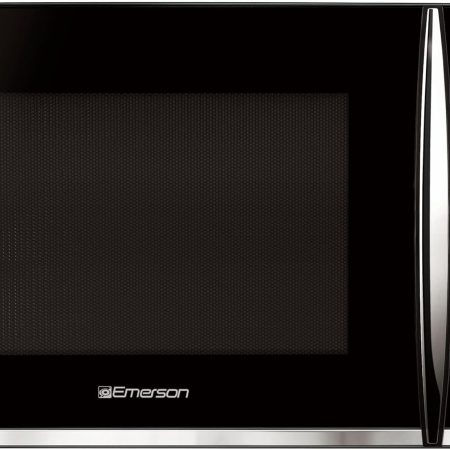 Emerson MWG9115SB-N Microwave Oven with Griller, Timer & LED Display 1100W, 11 Power Levels, 9 Pre-Programmed Settings, Removable Glass Turntable with Child Save Lock, 1.2 Cu. Ft, Stainless Steel